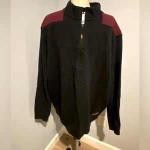 Vineyard Vines Men’s Shep Shirt Black Burgundy Size XL EUC